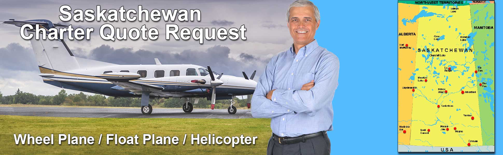 Saskatchewan Air charter Flights